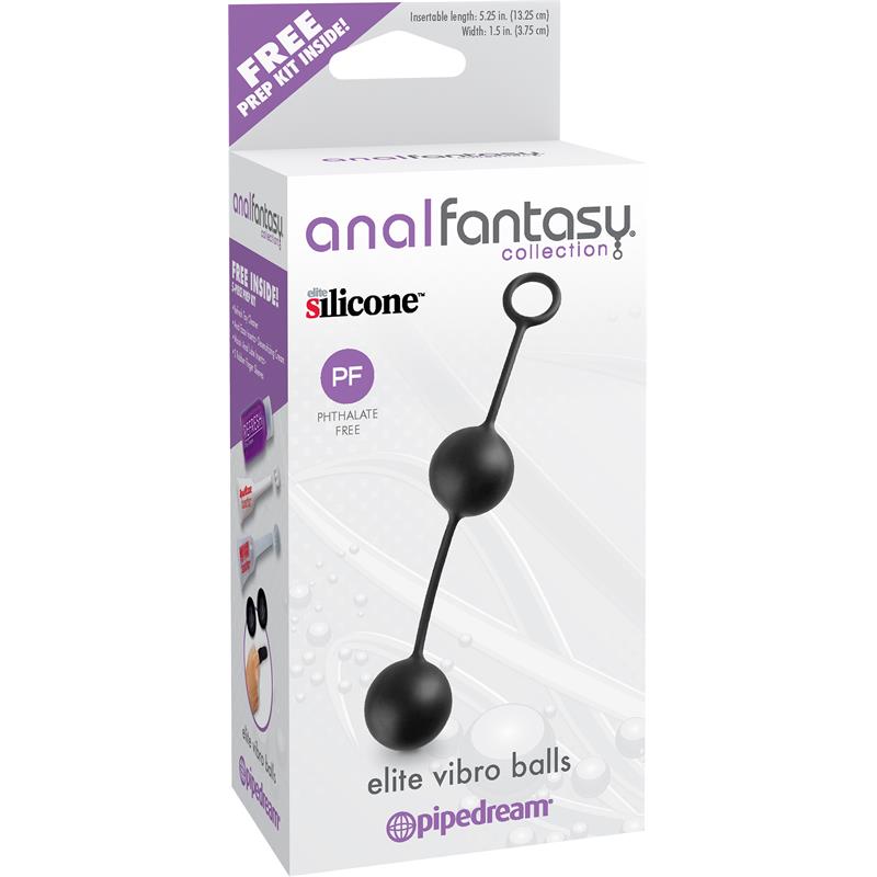 Bolas Vibratórias Anal Fantasy Collection Elite - Cor Preta - Imagem 3
