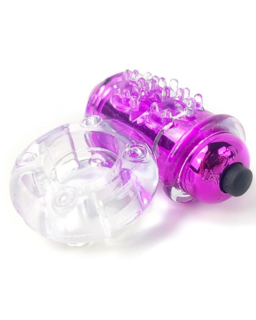 Anel vibratório para pênis rosa