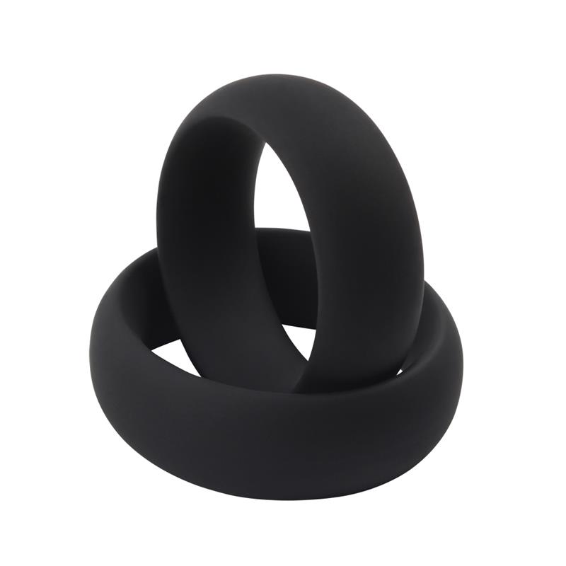 Anel peniano de silicone Infinity M preto - Imagem 6