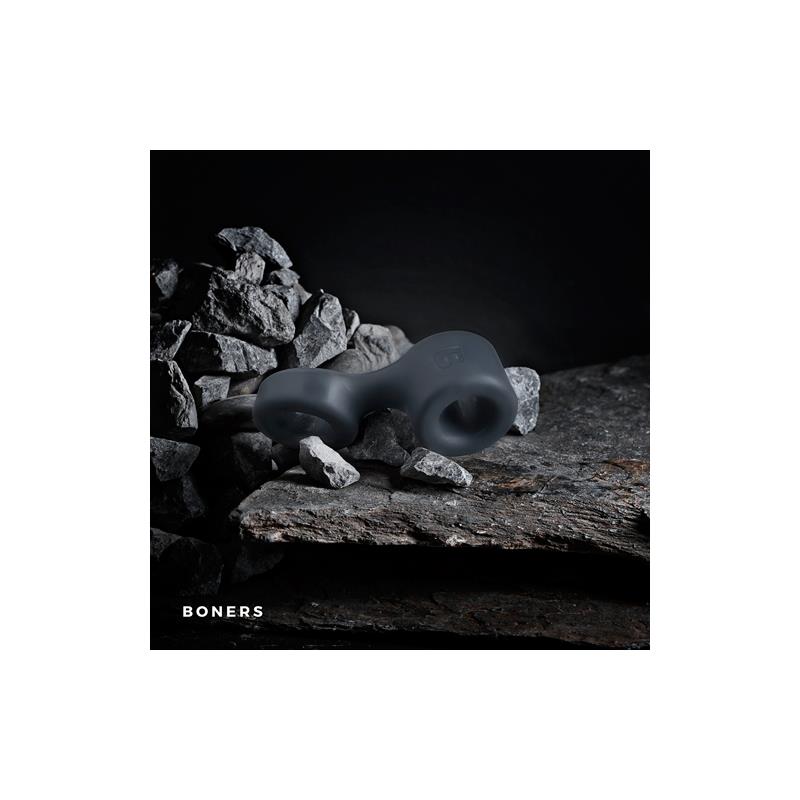 Anel cinza para pênis e testículos - Imagem 2