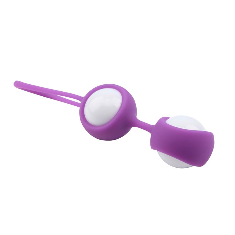 Bolas de gueixa MisSweet 17,7 cm silicone roxo - Imagem 2