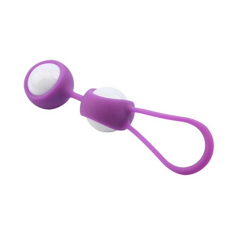 Bolas de gueixa MisSweet 17,7 cm silicone roxo - Imagem 3