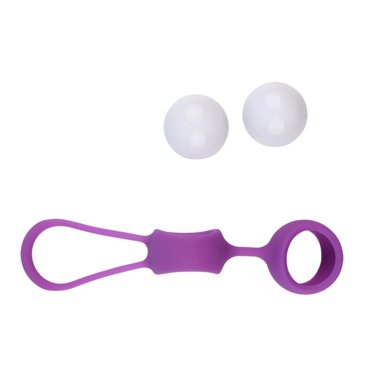 Bolas de gueixa MisSweet 17,7 cm silicone roxo - Imagem 4
