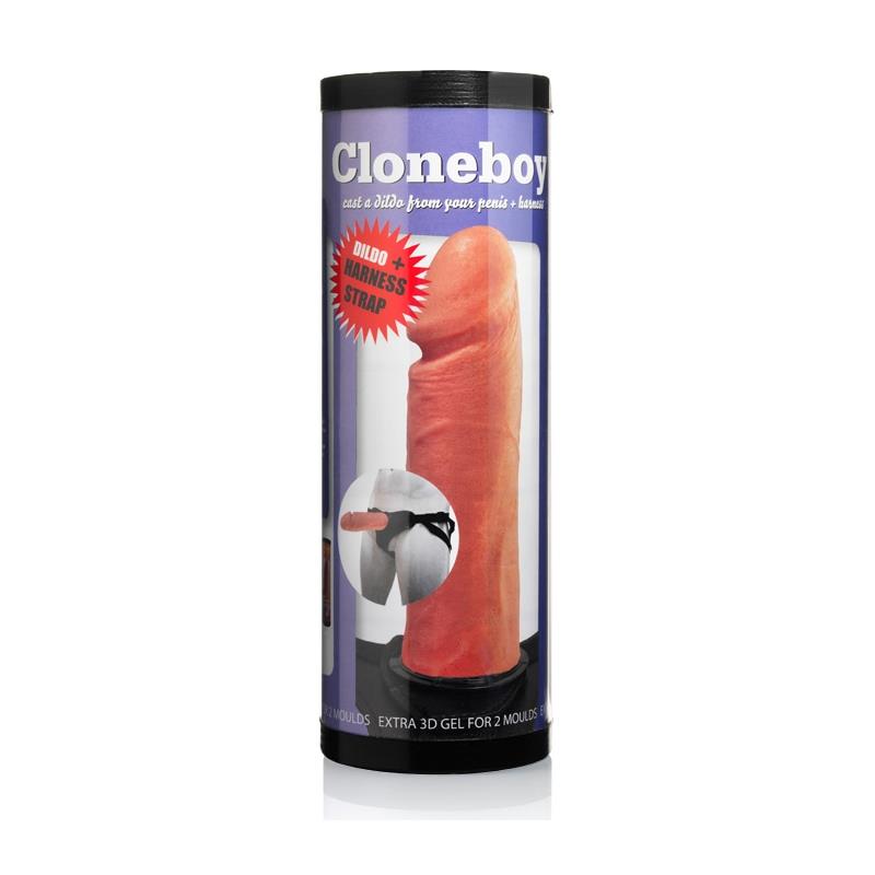 Vibrador Cloner com Arnês Natural