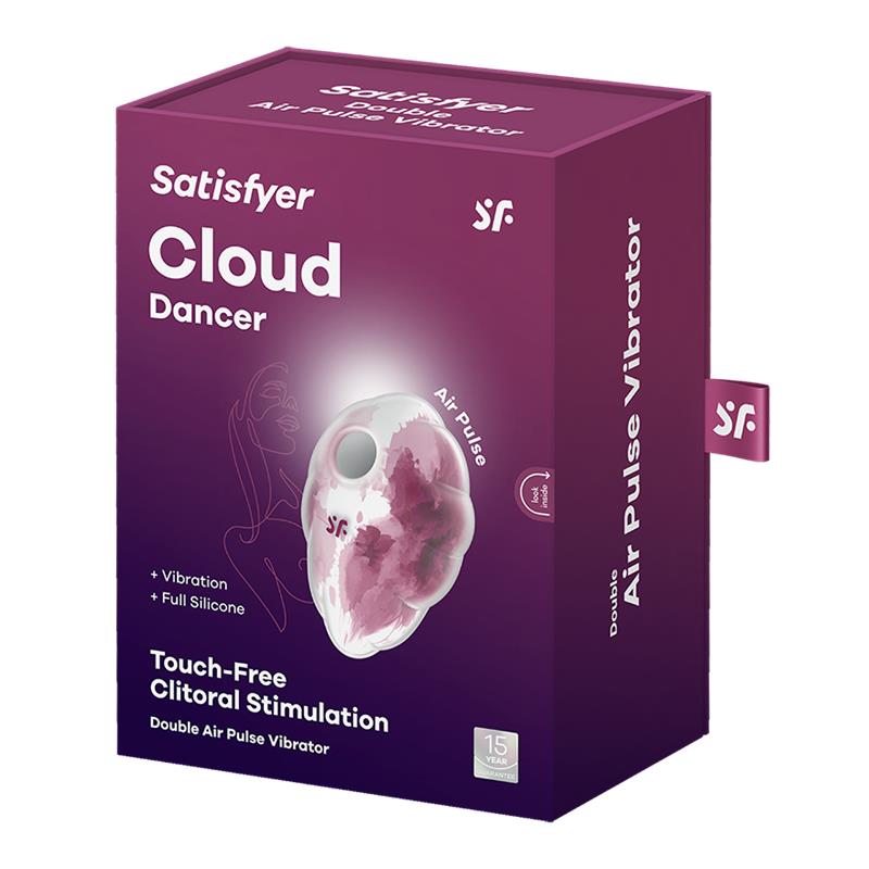 Sucção e Vibrador Cloud Dancer Impressão Vermelha - Imagem 5