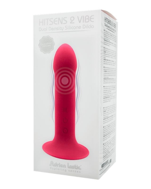 Vibrador de Dupla Densidade com Vibração Hitsens 2 6,5 S02 M Rosa