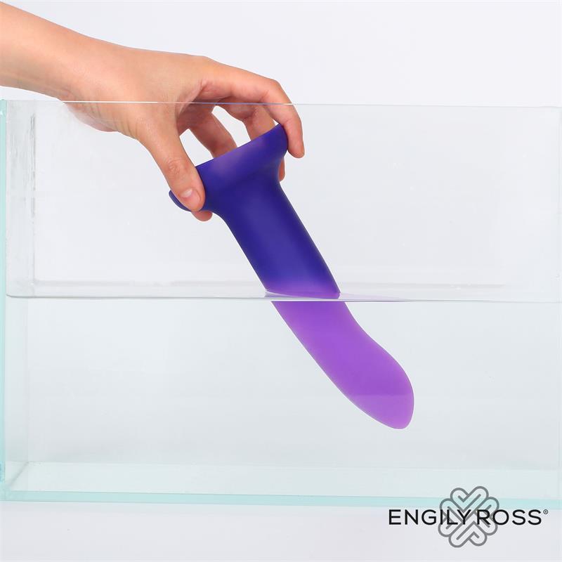 Vibrador que muda de roxo para rosa tamanho S 14 cm - Imagem 2