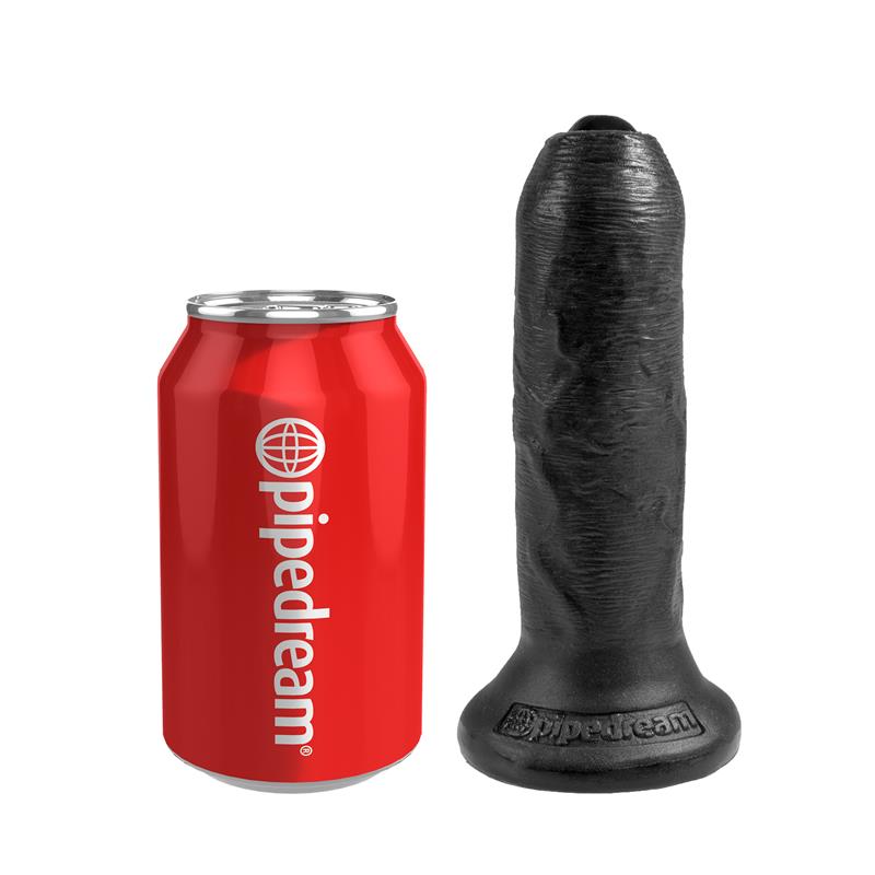 Vibrador Realista com Glande Retrátil Cor Preto 6 - Imagem 5