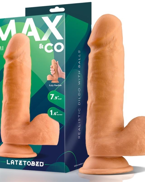 Dimi Vibrador Realista com Testículos 7.9 Natural