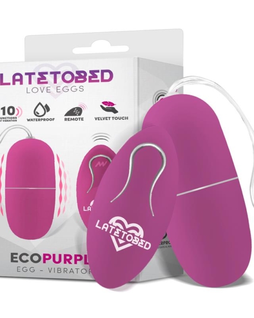 Ovo vibratório Ecopurple com controle remoto