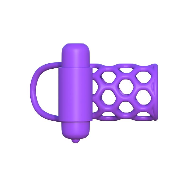 Anel vibratório Fantasy C-Ringz Cage para casais roxo - Imagem 6