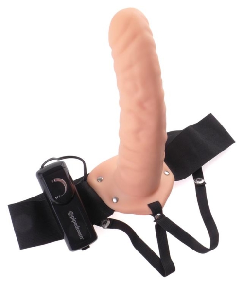 Fetish Fantasy Series 8" Arnês Vibratório Cor Natural