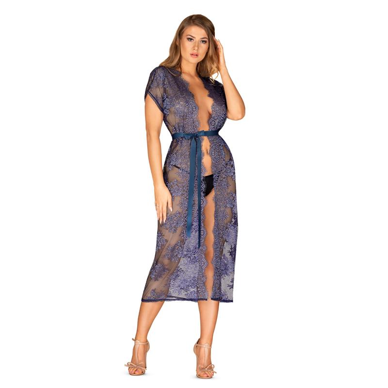 Kimono Flowlace Azul Turquesa