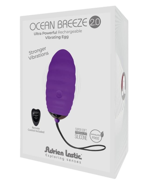 Ovo Vibratório com Controle Remoto Ocean Breeze 2.0 Roxo