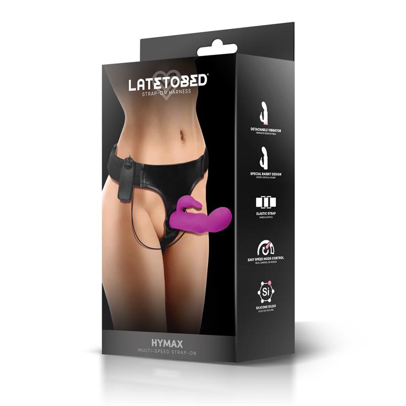 Arnês Hymax com Vibrador-Vibrador com Coelho e Controle Remoto - Imagem 5