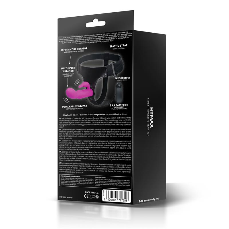 Arnês Hymax com Vibrador-Vibrador com Coelho e Controle Remoto - Imagem 6