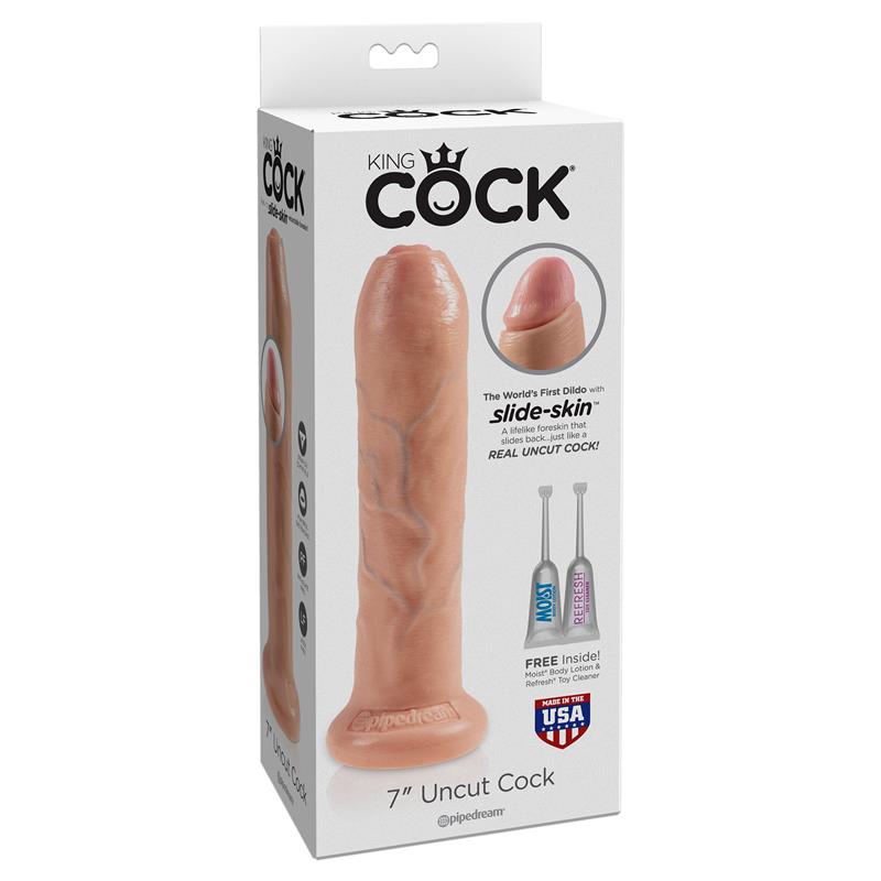 King Cock Vibrador Realista com Glande Retrátil Cor Natural 7 - Image 2