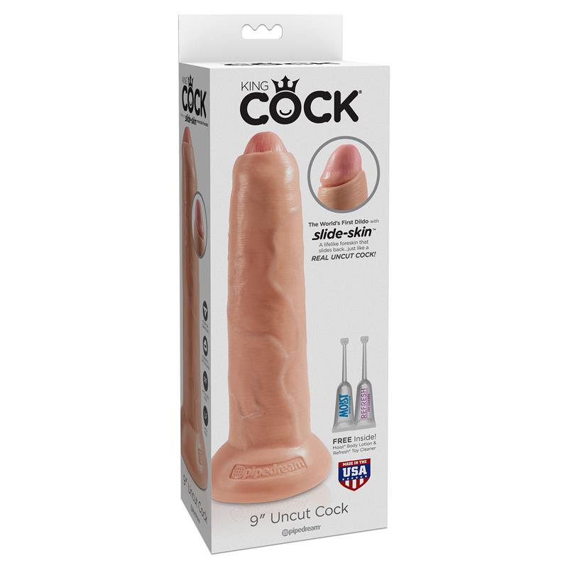 King Cock Vibrador Realista com Glande Retrátil Cor Natural 9 - Imagem 2