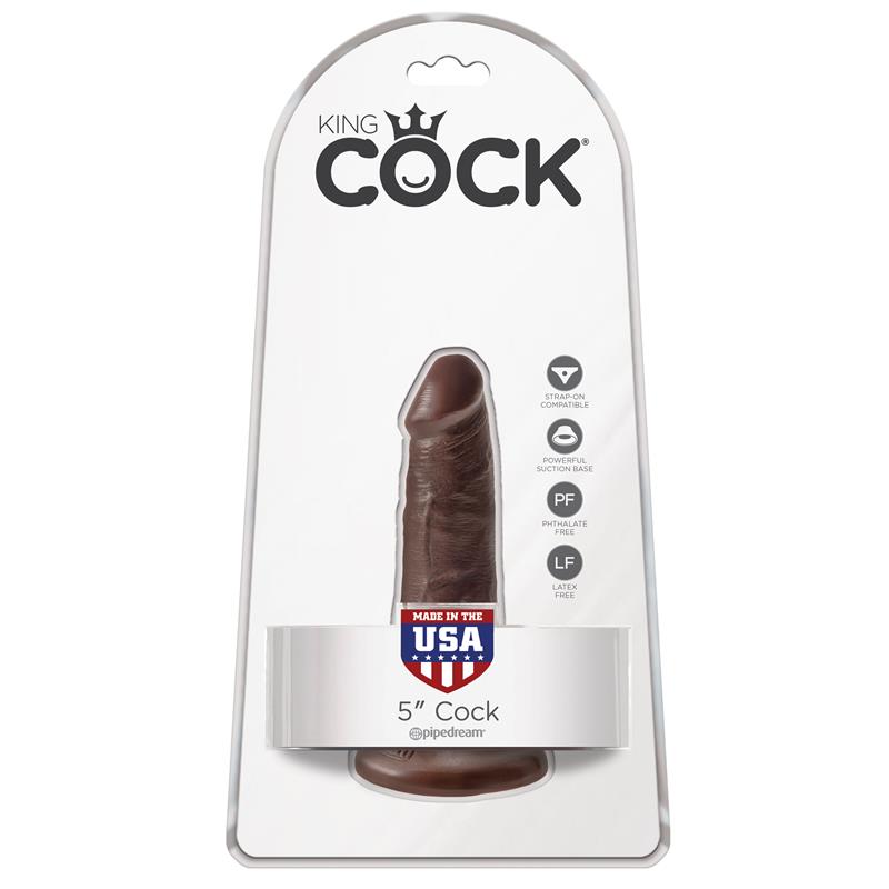 King Cock Pene de 5 - Color Marrón - Imagem 2