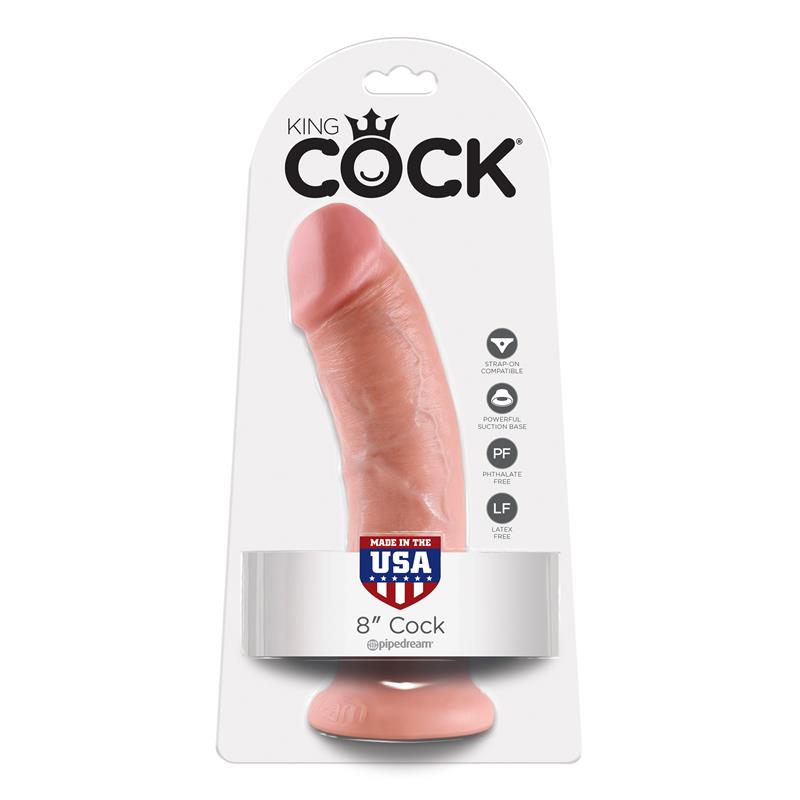 Pênis King Cock 8 - Cor Natural - Imagem 2