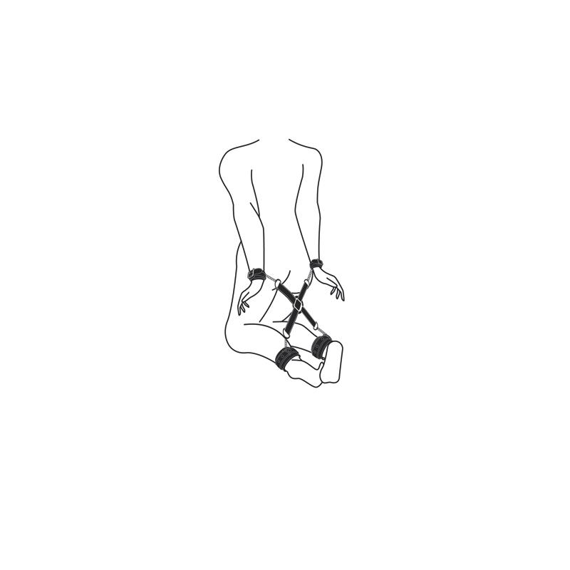 Ligaduras Hogtie Negras - Imagem 5
