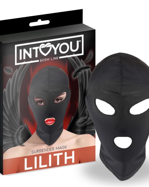 Máscara Lilith Incognito Abertura na Boca e Olhos Cor Preta