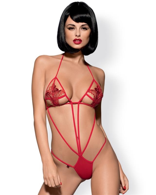 Luiza Body Cor Vermelha Tamanho S/M