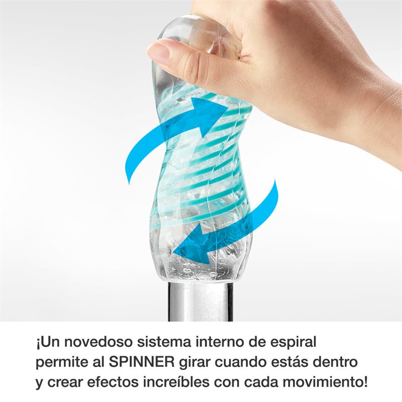 Masturbador Masculino Spinner 03 Shell - Imagem 3