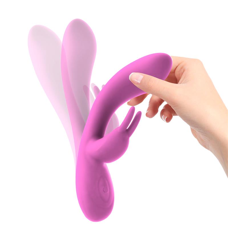 Vibrador Unibody Mauve Silicone Líquido USB Rosa - Imagem 4