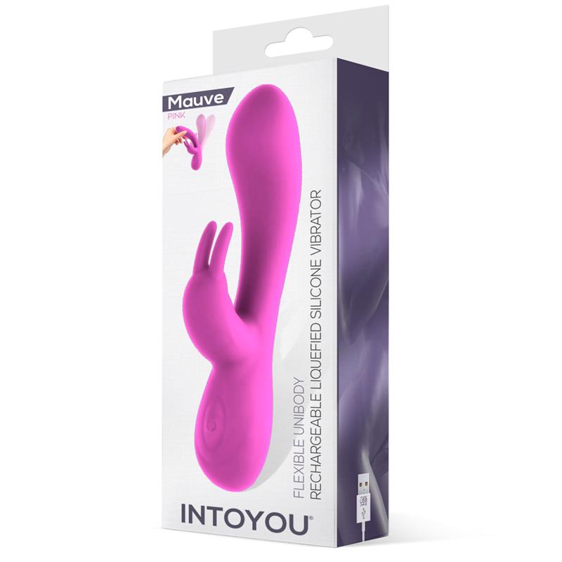 Vibrador Unibody Mauve Silicone Líquido USB Rosa - Imagem 5