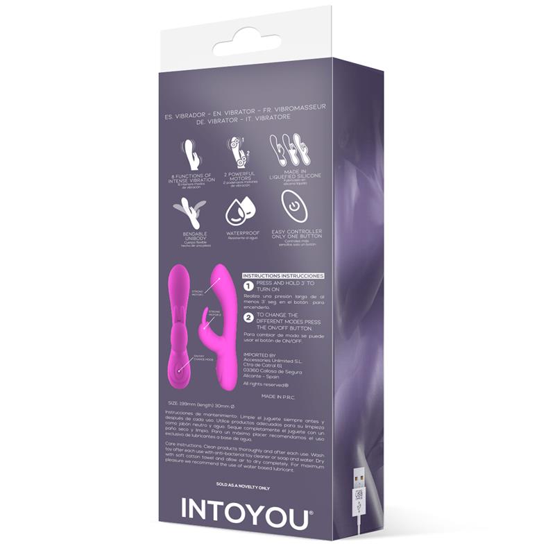 Vibrador Unibody Mauve Silicone Líquido USB Rosa - Imagem 6