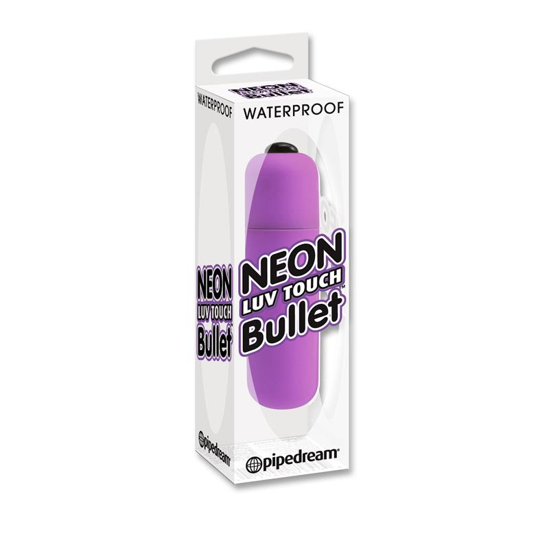 Bala Vibratória Neon Luv Touch Roxo - Imagem 2