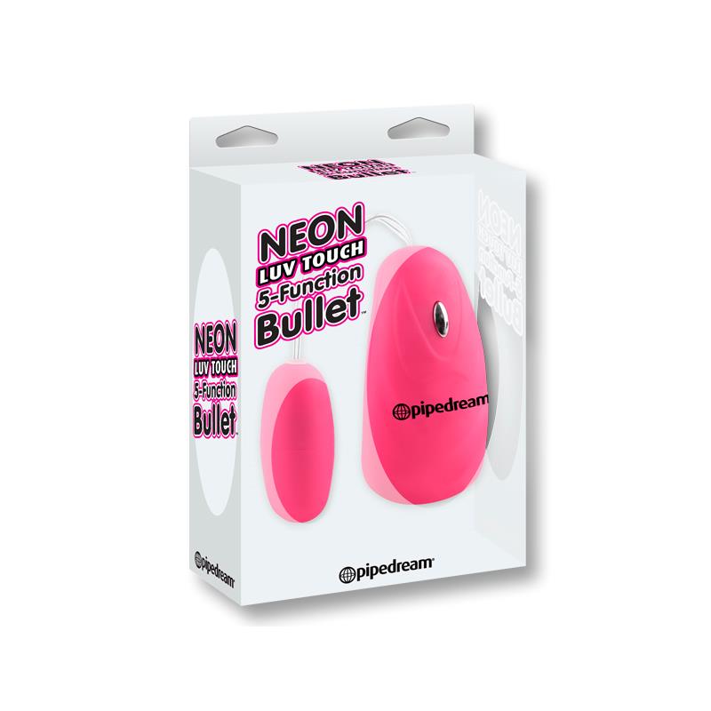Bola Vibratória Neon 5 Funções Luv Touch Rosa