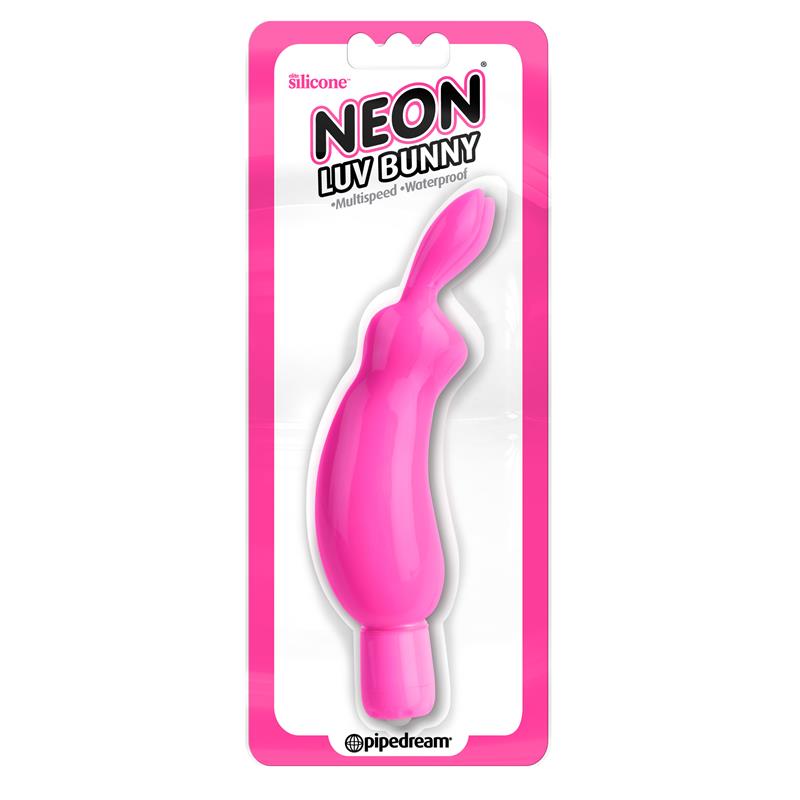 Mini Vibrador Neon Luv Bunny Rosa - Imagem 2