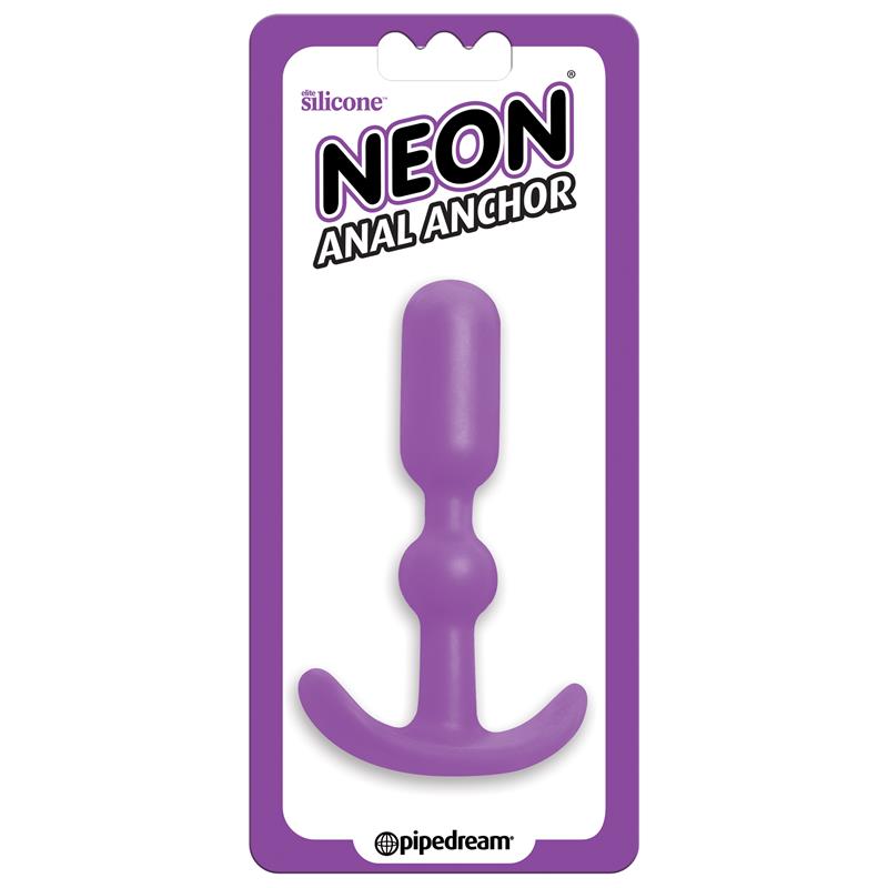Plug Anal Roxo Largo Neon - Imagem 2
