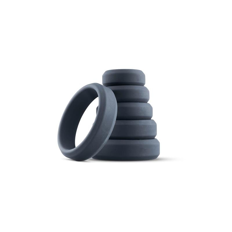 Conjunto de 6 anéis penianos de silicone - Imagem 2