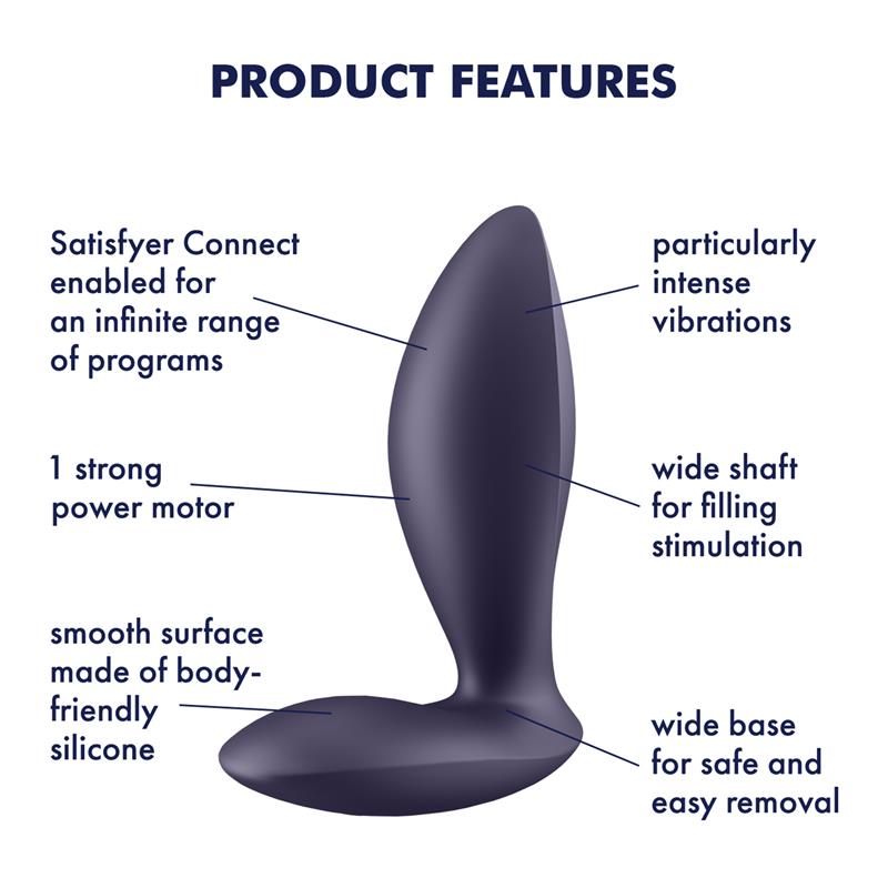 Plugue anal com vibração APP Satisfyer Connect Power Plug - Imagem 6