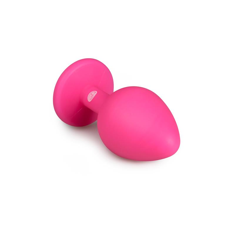 Plugue com Silicone Transparente Cristal Rosa - Imagem 3