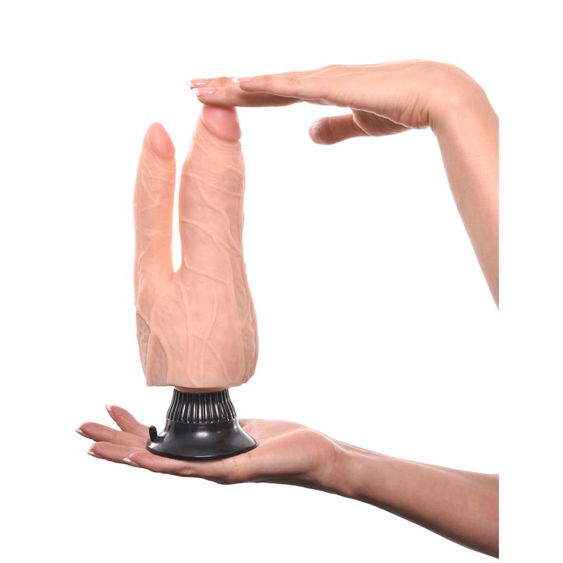 Real Feel Deluxe Número 8 19 cm Natural Dupla Penetração - Imagem 5