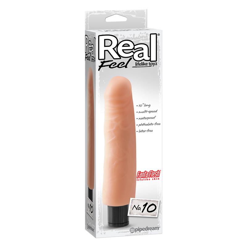 Vibrador Toyz Real Feel Lifelike No. 10 Cor Natural - Imagem 2