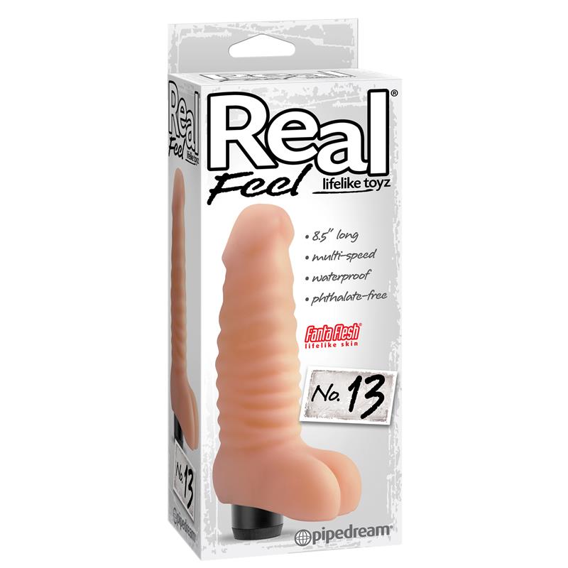 Vibrador Toyz Real Feel Lifelike No. 13 Cor Natural - Imagem 2