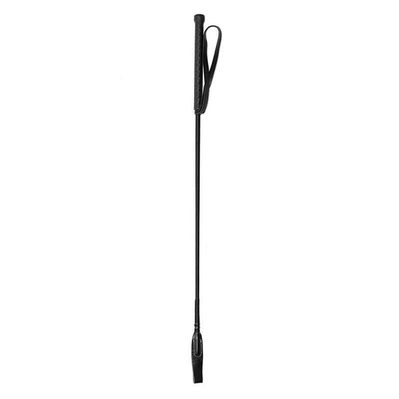 Chicote de couro preto 65 cm - Imagem 2