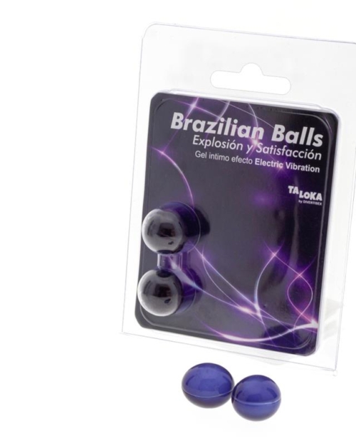 Conjunto de 2 bolas brasileiras com efeito de vibração elétrica emocionante