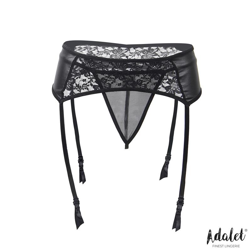 Conjunto de liga e tanga de renda Stella - Imagem 3