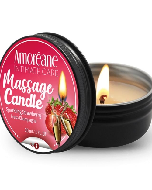Vela de Massagem Champanhe Morango 30 ml