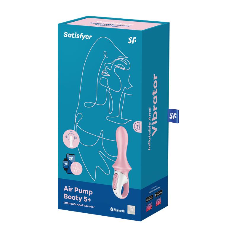 Vibrador Anal com Bomba de Ar Booty 5 Inflação com Satisfyer Connect APP - Imagem 7