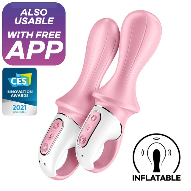 Vibrador Anal com Bomba de Ar Booty 5 Inflação com Satisfyer Connect APP