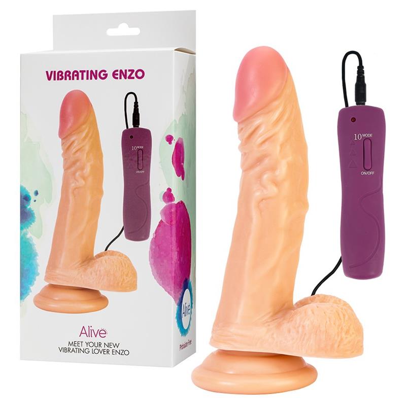 Vibrador de controle remoto Enzo 17 cm
