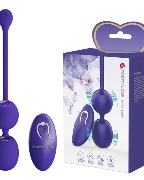 Bolas Willie Youth Kegel com vibração e controle remoto